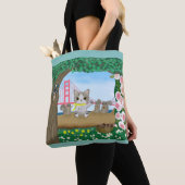 Full Moon Cat Tote Bag (Dichtbij)