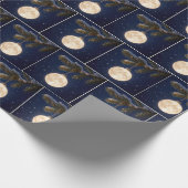 Full Moon Christmas Ornament Cadeaupapier (Hoek)