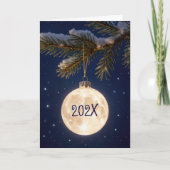 Full Moon Christmas Ornament Kaart (Voorkant)