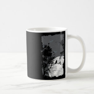 Full Moon Crow Gloomy Forest Costume Geweldige Hal Koffiemok