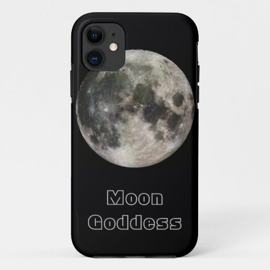 Full Moon Custom Text iPhone 5 Hoesje (Achterkant)