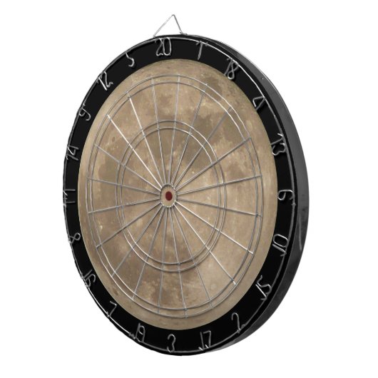 Full Moon Dartboard Moon Darts Astronomy Decor Dartbord (Voorkant Rechts)