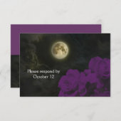 Full Moon Deep Paarse Ghost Rozen RSVP (Voorkant / Achterkant)