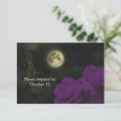 Full Moon Deep Paarse Ghost Rozen RSVP (Staand voorkant)