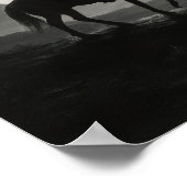 Full Moon Desert Print - Silver Night Western (Hoek)