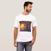 Full Moon Dragon Fantasy T-shirt (Voorkant volledig)