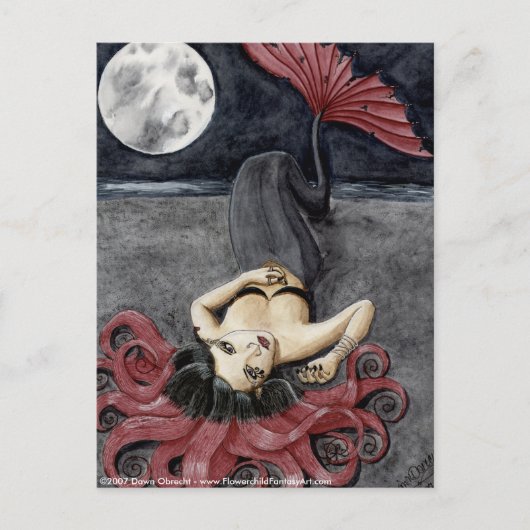 Full Moon, Empty Heart van Dawn Obrecht Briefkaart (Voorkant)