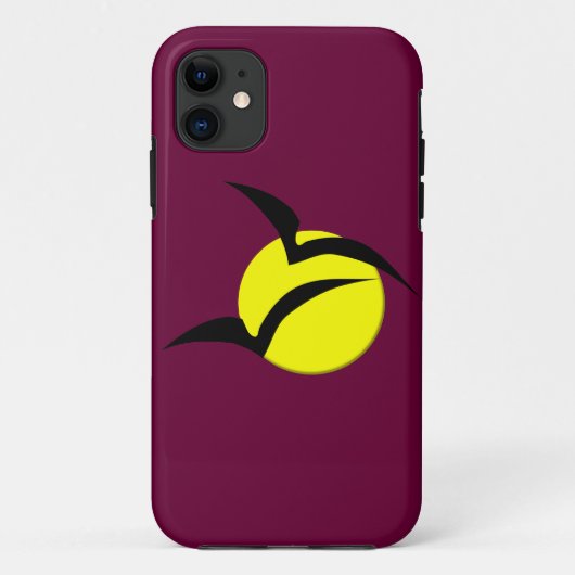 Full Moon en Bats iPhone Case (Achterkant)