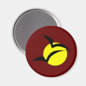 Full Moon en Bats Magnet (Voorkant / Achterkant)