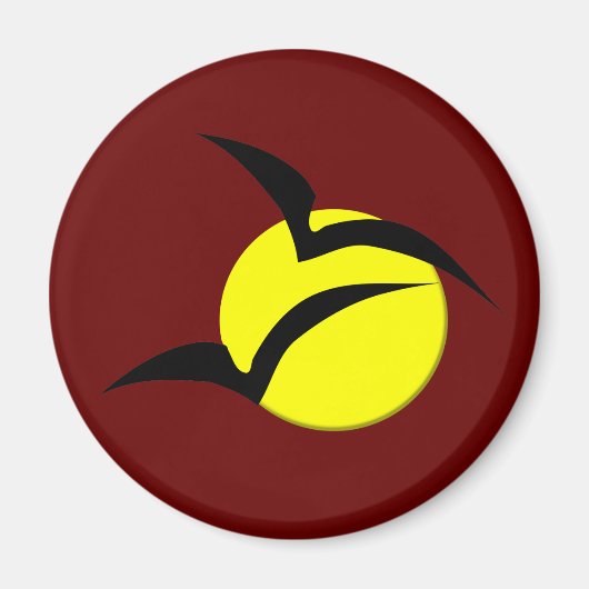 Full Moon en Bats Magnet (Voorkant)