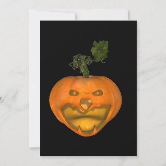 Full Moon en Haunted Cemetery Halloween Kaart (Achterkant)