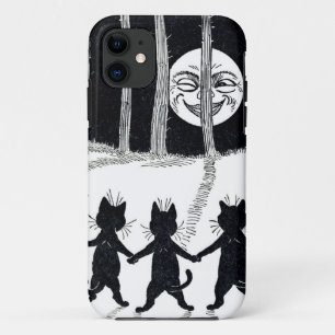 Full moon en Katten, Louis Wain iPhone 11 Hoesje