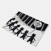 Full moon en Katten, Louis Wain Deurmat (Schuin)