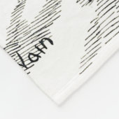 Full moon en Katten, Louis Wain Fleece Deken (Hoek)