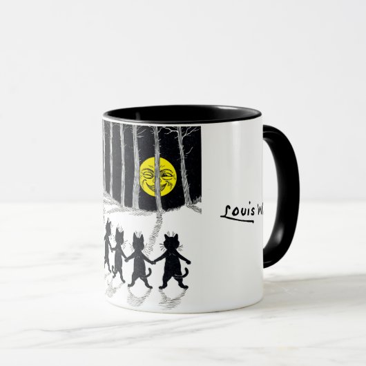 Full moon en Katten, Louis Wain Mok (Voorkant rechts)