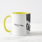 Full moon en Katten, Louis Wain Mok (Links)