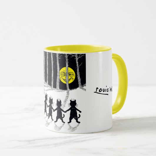 Full moon en Katten, Louis Wain Mok (Voorkant rechts)