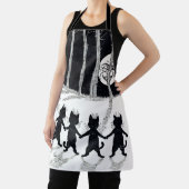 Full moon en Katten, Louis Wain Schort (Insitu)