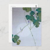 Full Moon en Kudzu Flower, Watanabe Seitei Briefkaart (Voorkant / Achterkant)