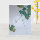 Full Moon en Kudzu Flower, Watanabe Seitei Kaart (Gele Bloem)