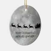 Full Moon en Santa Design Ornament (Rechts)