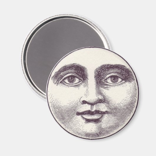Full Moon Face Magnet (Voorkant / Achterkant)