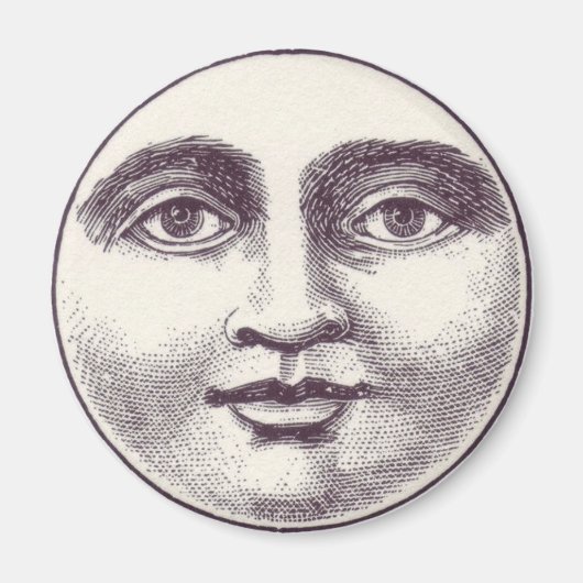 Full Moon Face Magnet (Voorkant)