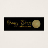 Full Moon, Fancy Dress Competition Tickets Mini Visitekaartjes (Voorkant)