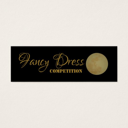 Full Moon, Fancy Dress Competition Tickets Mini Visitekaartjes (Voorkant)