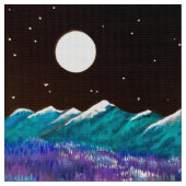 Full Moon Fire Fabric Stof (Close Up)