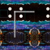 Full Moon Fire Fabric Stof (Delen)