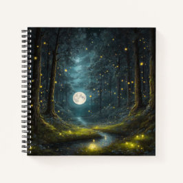 Full Moon & Fireflies Hard Hoesje Journal Notitieboek