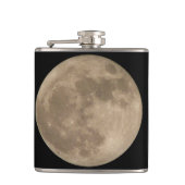 Full Moon Flask op maat - Moon Flask Moon - cadeau Heupfles (Voorkant)