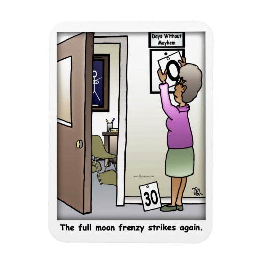 Full Moon Frenzy Flexible Magnet Magneet (Verticaal)