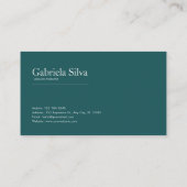 Full Moon Garden and Fairy Tale Castle Night Visitekaartje (Achterkant)