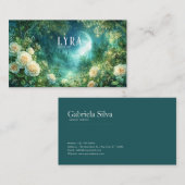 Full Moon Garden and Fairy Tale Castle Night Visitekaartje (Voorkant / Achterkant)