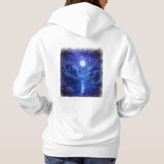 "Full Moon Glow Dames Sweatshirt - Elegant (Achterkant)