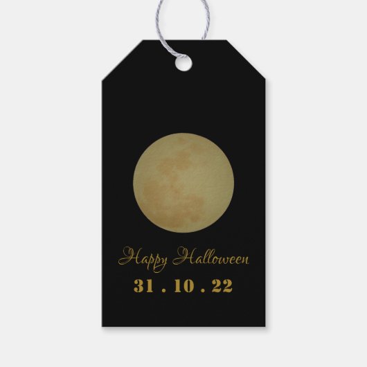 Full Moon, Halloween Gift Labels Cadeaulabel (Voorkant)