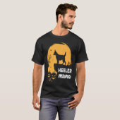 Full Moon Halloween Heeler Mama Australian Cattle T-shirt (Voorkant volledig)