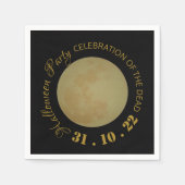 Full Moon, Halloween Party Napkin Servet (Voorkant)