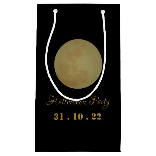 Full Moon, Halloween Party Small Gift Bag Klein Cadeauzakje (Voorkant)