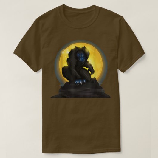 Full Moon  Halloween Werewolf 880  T-shirt (Design voorkant)