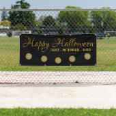Full Moon, Happy Halloween Banner (Insitu)