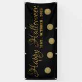 Full Moon, Happy Halloween Banner (Verticaal)