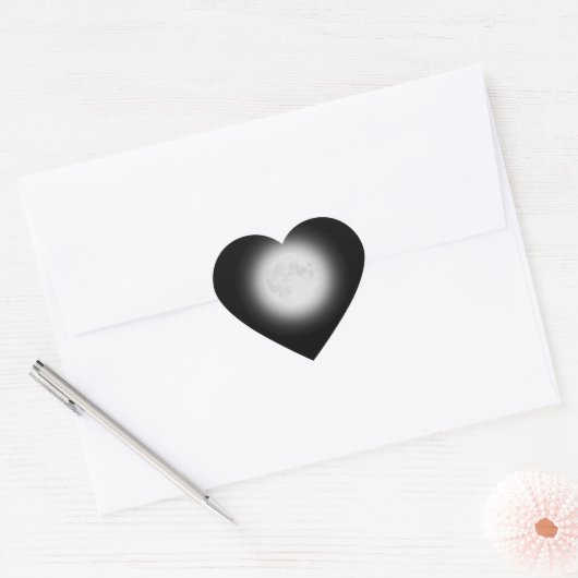 Full Moon Hart Sticker (Envelop)