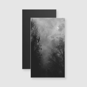 Full Moon Haunted Sky met Ravens Magnetic Card