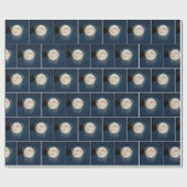 Full Moon In a Basketball Net Cadeaupapier (Vlak)