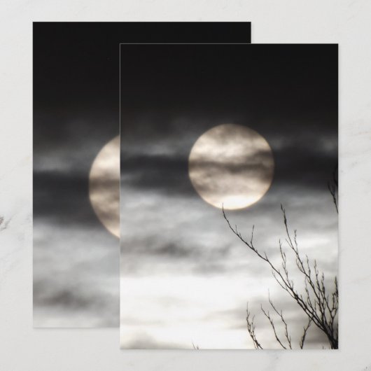 full moon kaart (Voorkant / Achterkant)