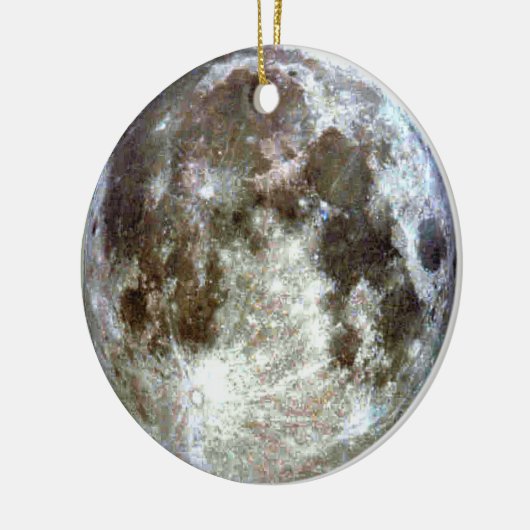 Full Moon Kerstmis Keramisch Ornament (Links)