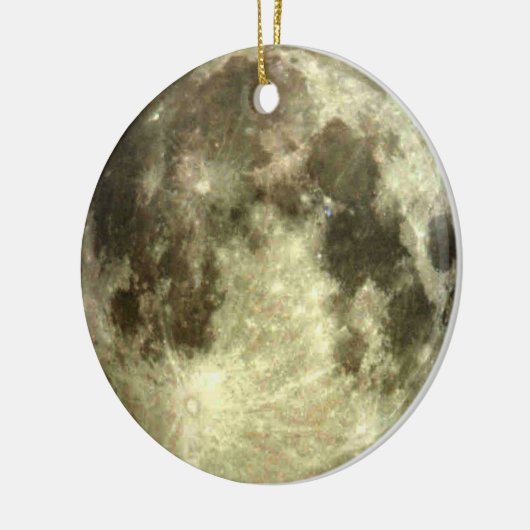 Full Moon Kerstmis Keramisch Ornament (Links)